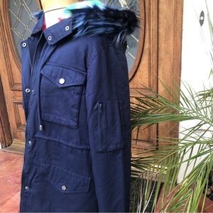 Heurueh Parka/Jacket With Hoodie Faux Fur Lining